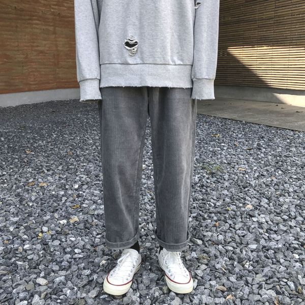 autumn corduroy pants men's fashion solid color retro cotton casual pants men streetwear hip hop loose straight trousers mens, Black
autumn corduroy pants men's fashion solid color retro cotton casual pants men streetwear hip hop loose straight trousers mens, Black