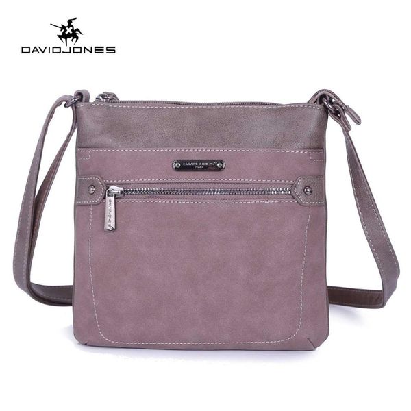 

david jones women messenger bags faux leather female shoulder bags mini lady solid handbag girl crossbody bag drop shipping