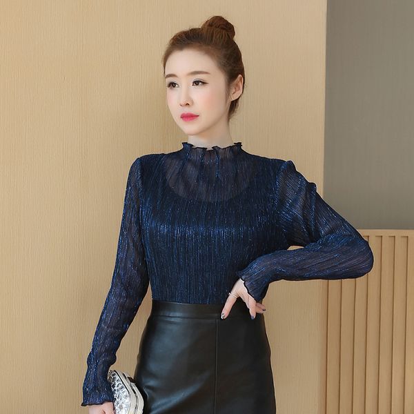 camisas mujer 2020 new blusas femininas elegante blouses shirt lace stand neck long sleeve slim fit folds women blouses 205c, White
camisas mujer 2020 new blusas femininas elegante blouses shirt lace stand neck long sleeve slim fit folds women blouses 205c, White