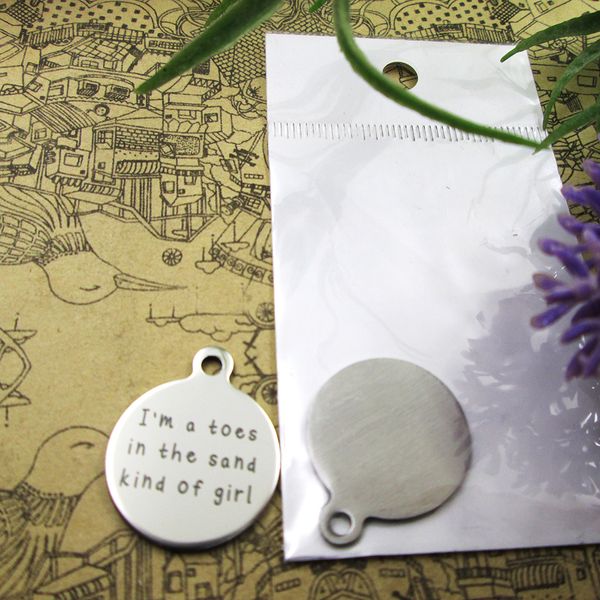40pcs--"i'm a toes in the sand kind of girl"stainless steel charms more style for choosing diy charms pendants for necklace, Bronze;silver
40pcs--"i'm a toes in the sand kind of girl"stainless steel charms more style for choosing diy charms pendants for necklace, Bronze;silver