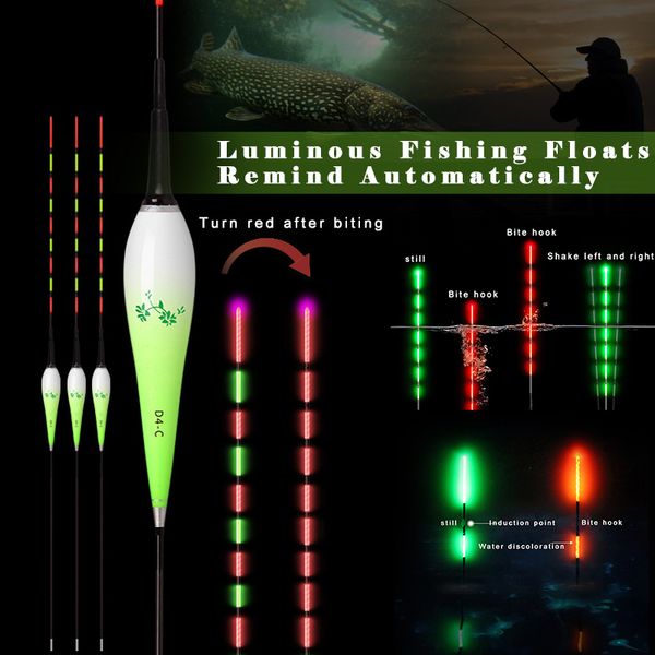 3 pcs smart fishing float led light night luminous fishing floats remind automatically bb55
3 pcs smart fishing float led light night luminous fishing floats remind automatically bb55