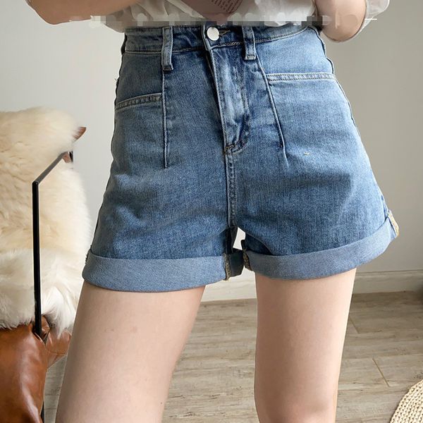 high elastic slim high waist denim shorts women pocket a line 2020 summer girls shorts, White;black
high elastic slim high waist denim shorts women pocket a line 2020 summer girls shorts, White;black
