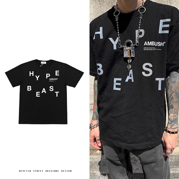 correct version ambush reflective short sleeve t-shirt hypebeast joint loose couple logo half sleeve, Red
correct version ambush reflective short sleeve t-shirt hypebeast joint loose couple logo half sleeve, Red