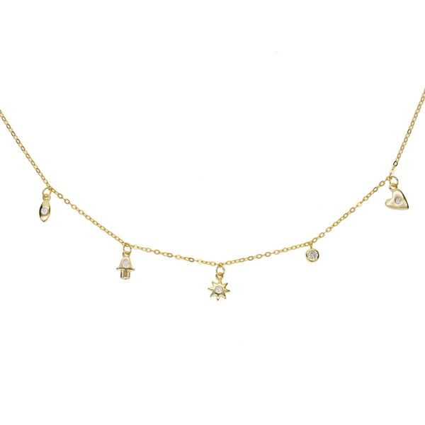 handmad much drop cz charm neck 100% 925 sterling silver heart oval hand star dainty short multi layer necklace for women girls
handmad much drop cz charm neck 100% 925 sterling silver heart oval hand star dainty short multi layer necklace for women girls