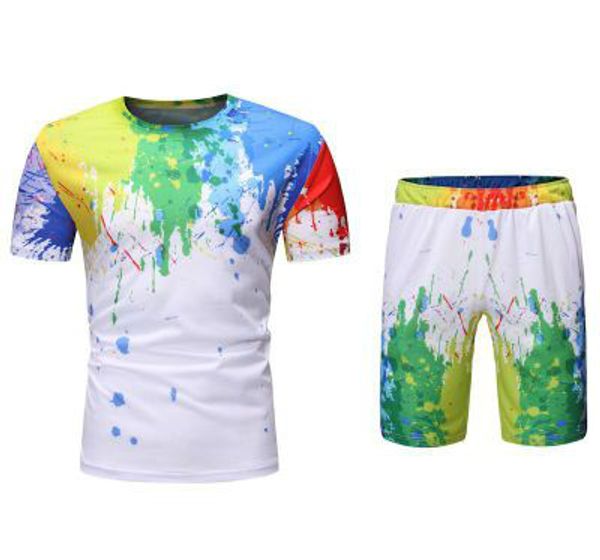 men designer casual suit summer new ink sweatsuits round neck trend t-shirt casual baggy shorts fashion breathable two-piece selling, Gray
men designer casual suit summer new ink sweatsuits round neck trend t-shirt casual baggy shorts fashion breathable two-piece selling, Gray