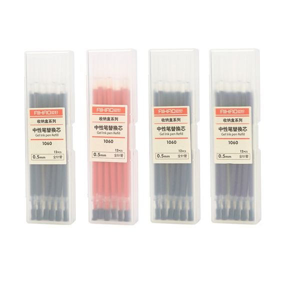 12 pcs gel ink pen refill set 0.5mm ballpoint metal for writing signature stationery office accessories school supplies a6738, Blue;orange
12 pcs gel ink pen refill set 0.5mm ballpoint metal for writing signature stationery office accessories school supplies a6738, Blue;orange