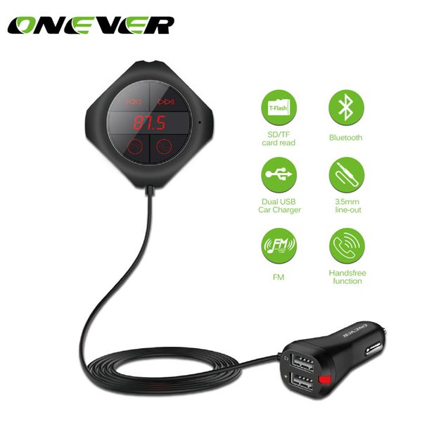 onever dual usb output car bluetooth fm transmitter handscar kit mp3 player wireless fm modulator support tf card/usb music
onever dual usb output car bluetooth fm transmitter handscar kit mp3 player wireless fm modulator support tf card/usb music