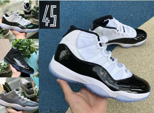 2019 new concord high 45 11 xi 11s mens basketball shoes 23 women cap gown prm heiress gym red chicago tint space jams sports shoes
2019 new concord high 45 11 xi 11s mens basketball shoes 23 women cap gown prm heiress gym red chicago tint space jams sports shoes