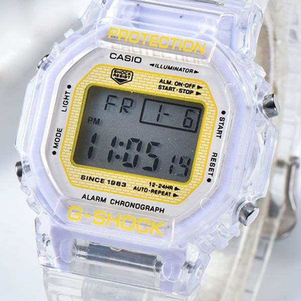 2019 Hot Sale Caso Transparent Straps Wristwatch Sports Women Mens Watches High Quality G-S Watch Gift For Lovers
