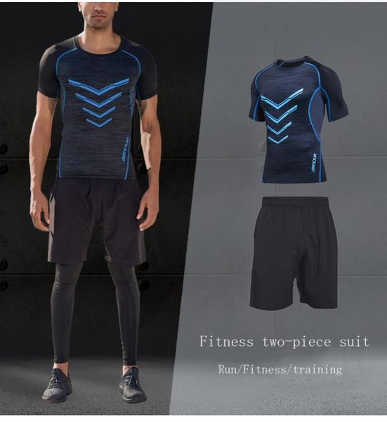 men's fitness high elastic running t-shirt athletic quick drying short sleeve clothing outdoor leisure male gym suits 2020 new, Black;blue
men's fitness high elastic running t-shirt athletic quick drying short sleeve clothing outdoor leisure male gym suits 2020 new, Black;blue