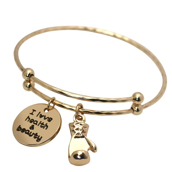 yamily i love health beauty gloves charm bracelet sport charm bracelets adjustable bangle sport jewelry for women gift, Black
yamily i love health beauty gloves charm bracelet sport charm bracelets adjustable bangle sport jewelry for women gift, Black