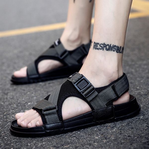 sandals men 2019 new style summer youth trend slipper dual purpose sports casual soft-sole outer wear beach slippers, Black
sandals men 2019 new style summer youth trend slipper dual purpose sports casual soft-sole outer wear beach slippers, Black
