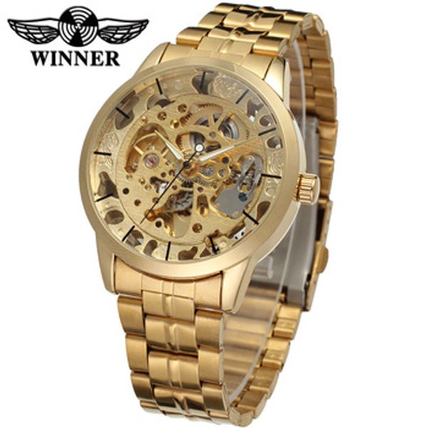 winner watch automatic mechanical stainless steel bracelet dress analog casual wristwatch relogio masculino, Slivery;brown
winner watch automatic mechanical stainless steel bracelet dress analog casual wristwatch relogio masculino, Slivery;brown