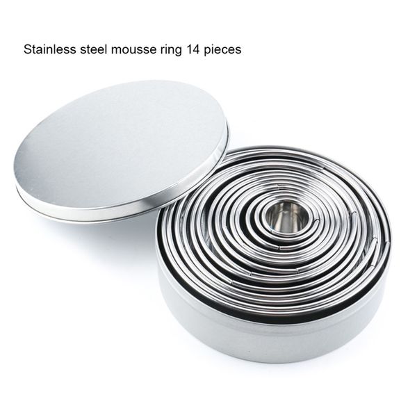14pcs/set stainless steel mousse ring round stainless steel cookie molds set dumplings wrappers cutter maker tools cake mould
14pcs/set stainless steel mousse ring round stainless steel cookie molds set dumplings wrappers cutter maker tools cake mould