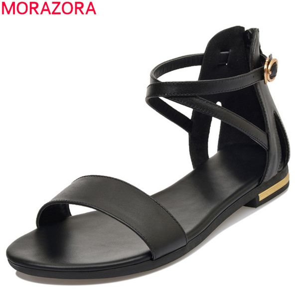 morazora 2019 women sandals soft leather shoes buckle solid colors summer sandals comfortable beach flat shoes woman, Black
morazora 2019 women sandals soft leather shoes buckle solid colors summer sandals comfortable beach flat shoes woman, Black