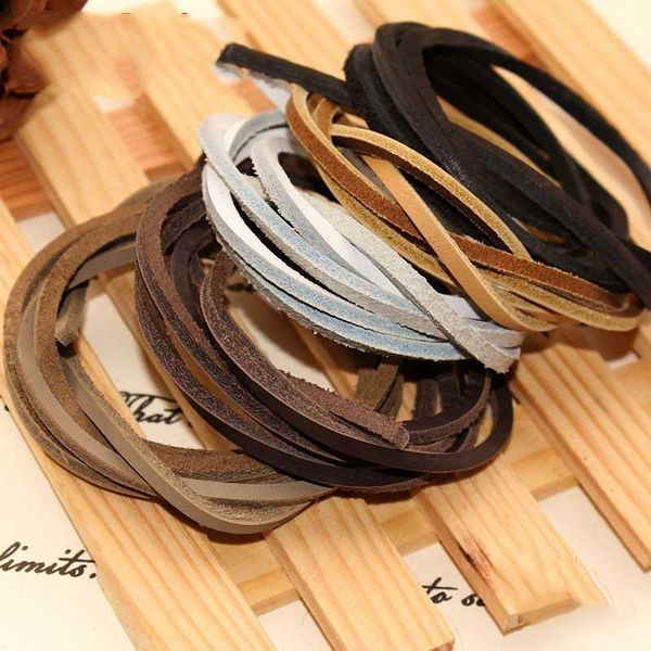 handmade leather first layer of rope 3.5mm wide genuine leather rope shoelaces bracelet necklace accessories materials, Black;white
handmade leather first layer of rope 3.5mm wide genuine leather rope shoelaces bracelet necklace accessories materials, Black;white