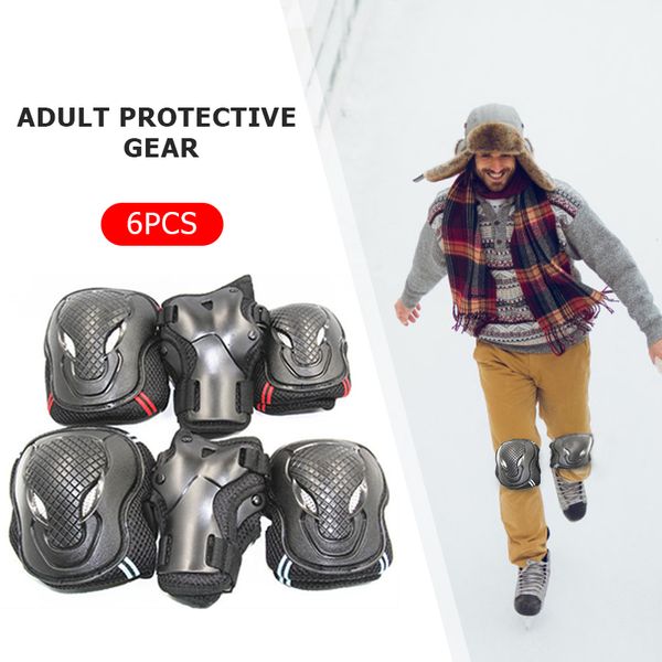 skateboard protective gear 6 piece knee braces for arthritis professional anti-fall knee support suit skating skateboard, Black;gray
skateboard protective gear 6 piece knee braces for arthritis professional anti-fall knee support suit skating skateboard, Black;gray