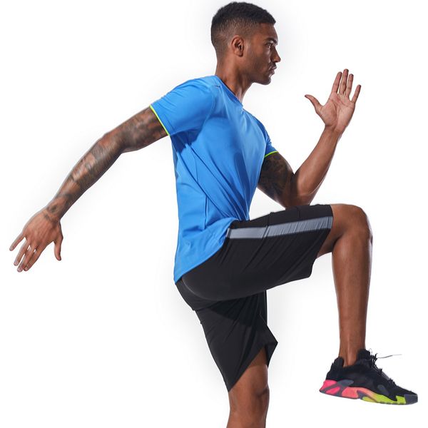 2020 tight t-shirt men's short-sleeved running compression shirt quick-drying fitness shirt tights sports men's gym sportswear, Black;blue
2020 tight t-shirt men's short-sleeved running compression shirt quick-drying fitness shirt tights sports men's gym sportswear, Black;blue
