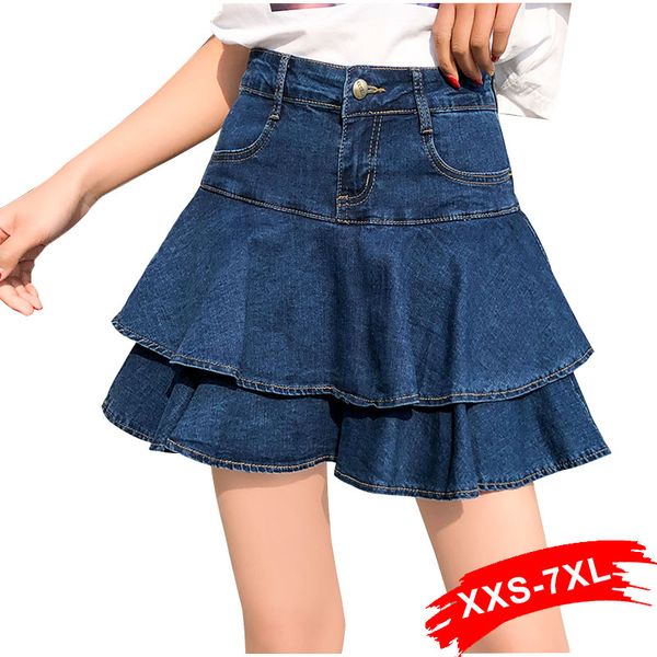 plus size women basic layered ruffles pleated mini denim skorts 3xl 5xl summer streetwear girl's cake short jeans skirts mujer, Black
plus size women basic layered ruffles pleated mini denim skorts 3xl 5xl summer streetwear girl's cake short jeans skirts mujer, Black