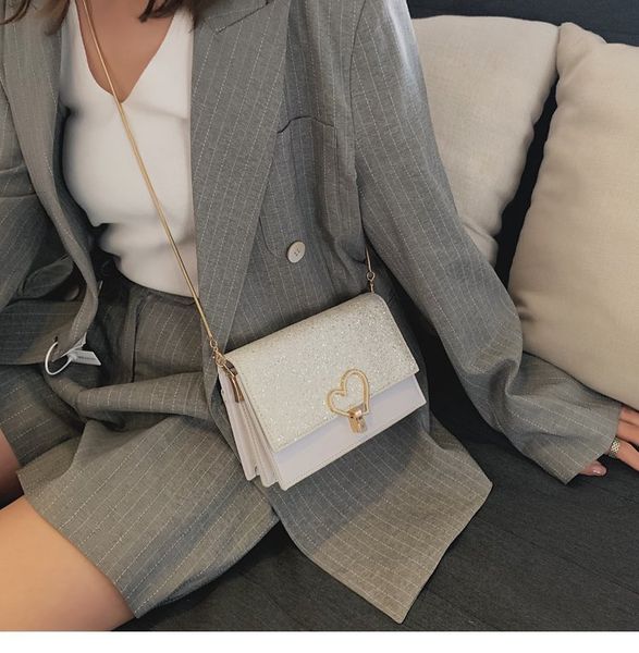 2020 new women's shoulder bag foreign korean style fashion sequin chain bag texture diagonal small square
2020 new women's shoulder bag foreign korean style fashion sequin chain bag texture diagonal small square
