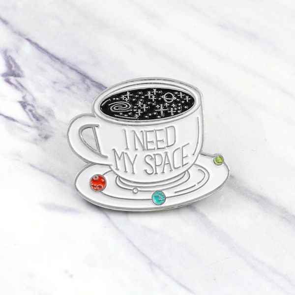coffee cup white "i need my space" special cartoon brooch creative letter lapel denim badge pins, Gray
coffee cup white "i need my space" special cartoon brooch creative letter lapel denim badge pins, Gray