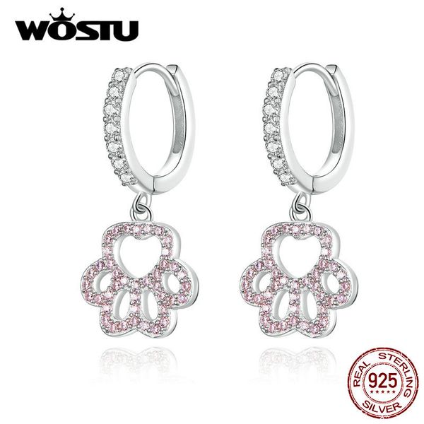 wostu fashion 925 sterling silver paw dog pets footprint drop earrings for women pink zircon wedding earrings jewelry cqe771 cx200624, Golden
wostu fashion 925 sterling silver paw dog pets footprint drop earrings for women pink zircon wedding earrings jewelry cqe771 cx200624, Golden