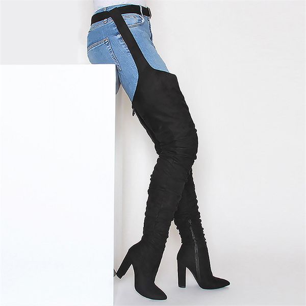 2020 new women boots black green suede over the knee boots female autumn winter lady thigh high long zapatos de mujer
2020 new women boots black green suede over the knee boots female autumn winter lady thigh high long zapatos de mujer