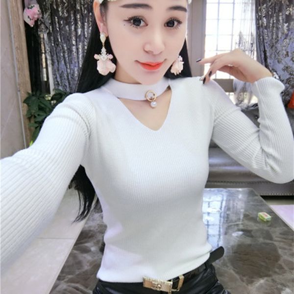 v-neck autumn winter pullovers and sweater women knitted long sleeves sweater thick warm femme jumper, White;black
v-neck autumn winter pullovers and sweater women knitted long sleeves sweater thick warm femme jumper, White;black