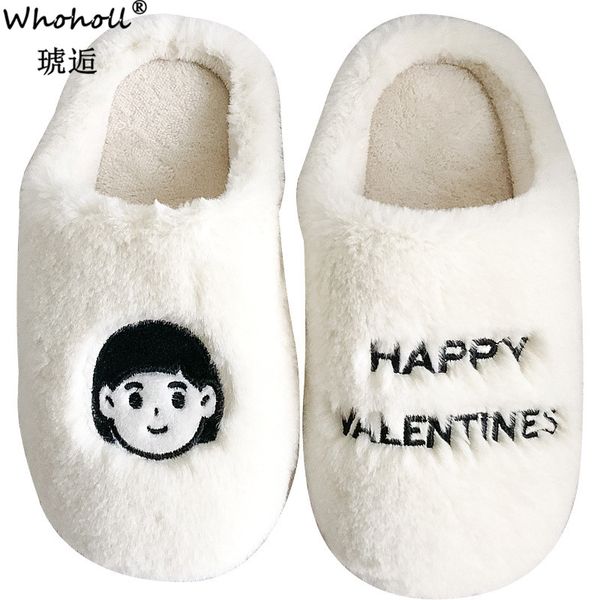 winter plus velvet man women slipper new arrival non-slip flats indoor slipper woman shoes large couples, Black