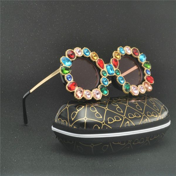 mincl women diamond color female sunglasses sunglasses handmade exaggerated oversized fashion round sun glasses female shades nx, White;black
mincl women diamond color female sunglasses sunglasses handmade exaggerated oversized fashion round sun glasses female shades nx, White;black