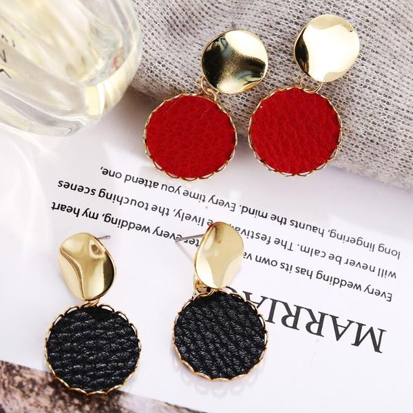 new boho vintage geometric earrings for women sequins round red black artificial leather earring set female jewelry wedding gift, Silver
new boho vintage geometric earrings for women sequins round red black artificial leather earring set female jewelry wedding gift, Silver