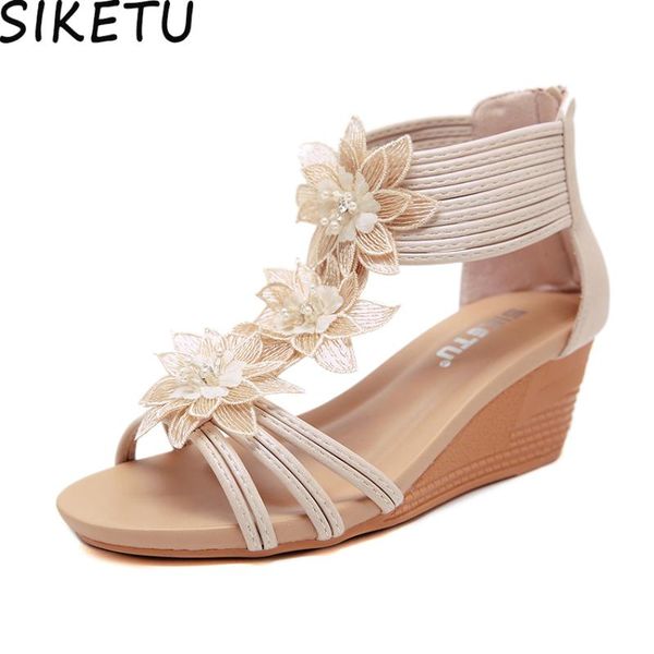 siketu women bohemian boho ethnic sandals lace flower floral ankle wrap strappy wedge sandals narrow band rome shoes plus size, Black
siketu women bohemian boho ethnic sandals lace flower floral ankle wrap strappy wedge sandals narrow band rome shoes plus size, Black