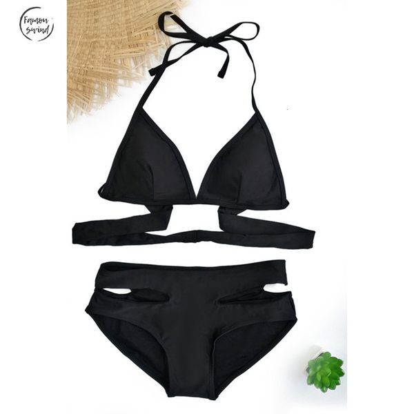 swimwear push up bikinis black bandage design halter bikini swimsuit women high waist womens 2019 swimming trunks d083, White;black
swimwear push up bikinis black bandage design halter bikini swimsuit women high waist womens 2019 swimming trunks d083, White;black