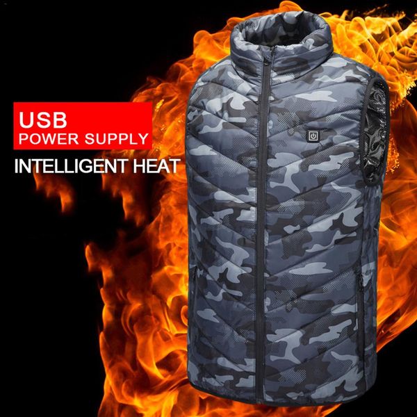 intelligent heating vest winter outdoor sports men and women camouflage heating vest usb charging jacket, Black;red
intelligent heating vest winter outdoor sports men and women camouflage heating vest usb charging jacket, Black;red