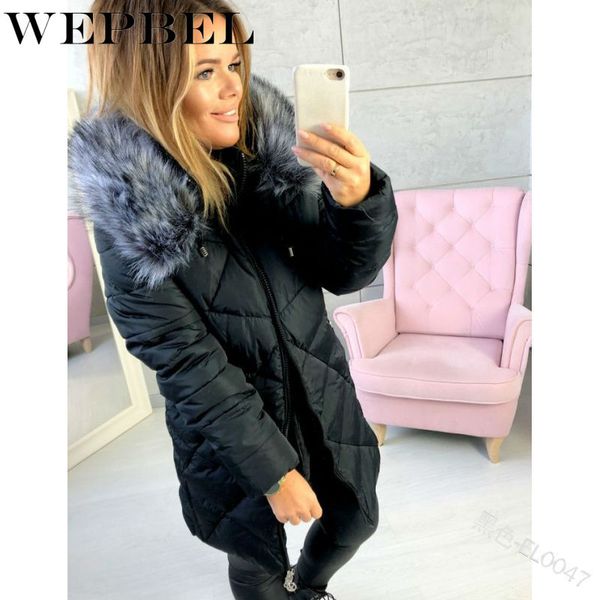 wepbel women winter new parka loose fur hooded full sleeve casual thick plus size long ladies parkas down, Black
wepbel women winter new parka loose fur hooded full sleeve casual thick plus size long ladies parkas down, Black