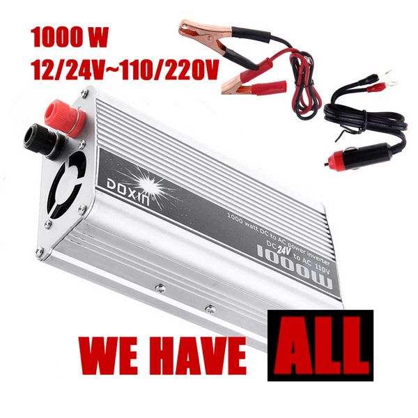 car power converter usb charger 1000w power inverter dc 12/24v to ac 110/220v modified sine wave
car power converter usb charger 1000w power inverter dc 12/24v to ac 110/220v modified sine wave