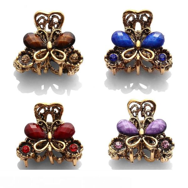 10pcs retro resin mini butterfly crystal hair claw clip hair clips hairpin girls barrettes hair accessories christmas gift, Golden;silver
10pcs retro resin mini butterfly crystal hair claw clip hair clips hairpin girls barrettes hair accessories christmas gift, Golden;silver