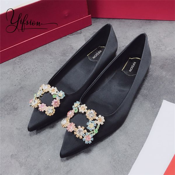 yifsion new fashion spring summer women flat shoes pointed toe slip on shallow mouth black real silk women flats shoes woman
yifsion new fashion spring summer women flat shoes pointed toe slip on shallow mouth black real silk women flats shoes woman