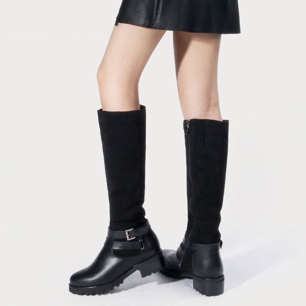 Women Winter Shoes Knee High Boots Big Size High Quality Leather Women Shoes Wool And Plush Women Winter Boots, Black
Women Winter Shoes Knee High Boots Big Size High Quality Leather Women Shoes Wool And Plush Women Winter Boots, Black