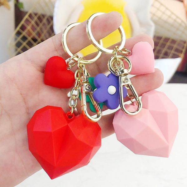 1pc resin keychain & keyring creative cartoon geometry heart blue red heart pendant lovers couple keychain women men, Silver
1pc resin keychain & keyring creative cartoon geometry heart blue red heart pendant lovers couple keychain women men, Silver