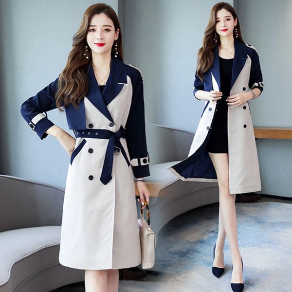 women's trench coats autumn 2021 styler elegant womens fashion europian clothes korean coat pastel women, Tan;black
women's trench coats autumn 2021 styler elegant womens fashion europian clothes korean coat pastel women, Tan;black