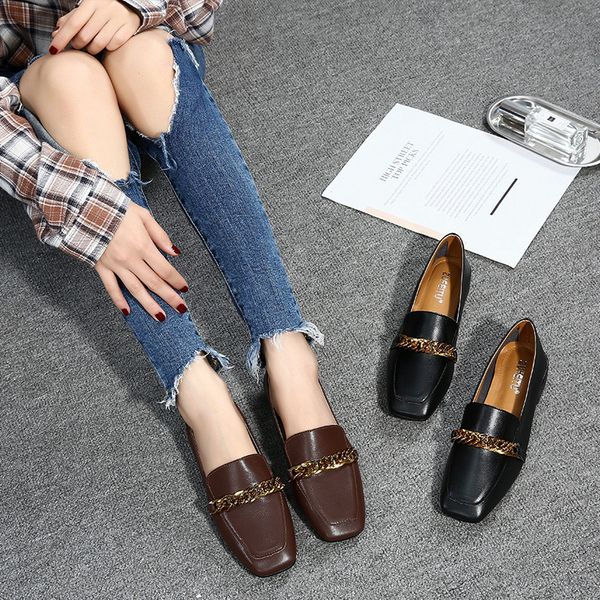 casual woman shoe all-match square toe shoes on heels metal chain shallow mouth female footwear 2020 fashion women's summer, Black
casual woman shoe all-match square toe shoes on heels metal chain shallow mouth female footwear 2020 fashion women's summer, Black