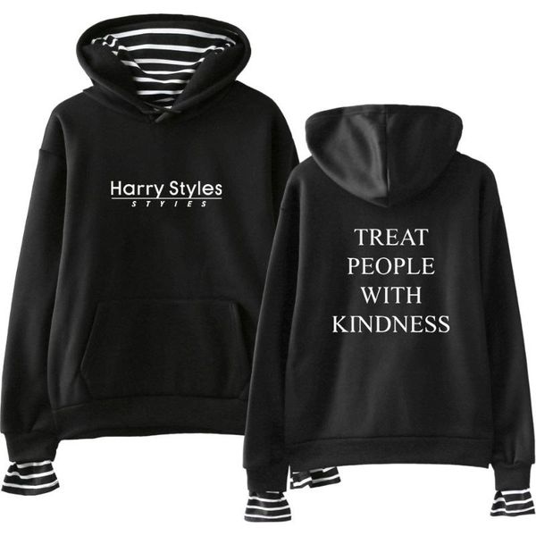 harry styles treat people with kindness printed fake two piece hoodies women harajuku streetwear sweatshirts hip hop jacket coat, Black
harry styles treat people with kindness printed fake two piece hoodies women harajuku streetwear sweatshirts hip hop jacket coat, Black