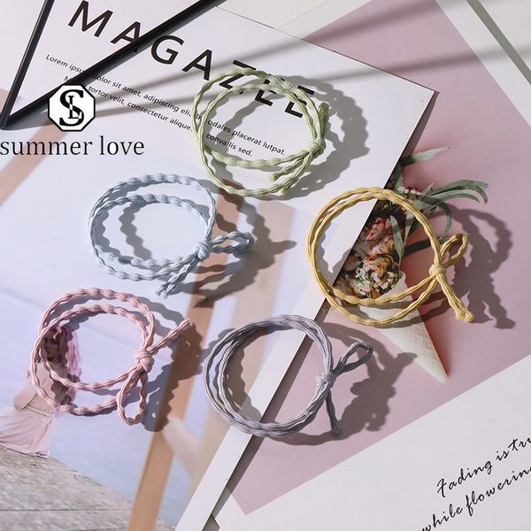 new double elastic hair bands sections knot rope headwear hair accessories 5 colour hair rope jewerly for girls -y, Pink
new double elastic hair bands sections knot rope headwear hair accessories 5 colour hair rope jewerly for girls -y, Pink