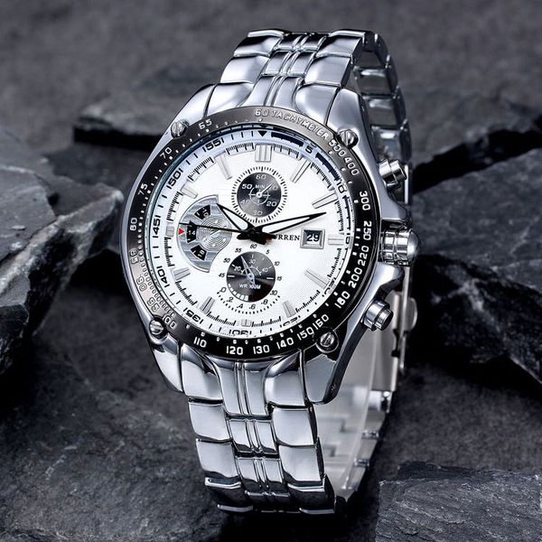 fashion casual brand curren sports quartz men's wrist watch big dial waterproof steel watch relogio masculino male clock ly191226, Slivery;brown
fashion casual brand curren sports quartz men's wrist watch big dial waterproof steel watch relogio masculino male clock ly191226, Slivery;brown