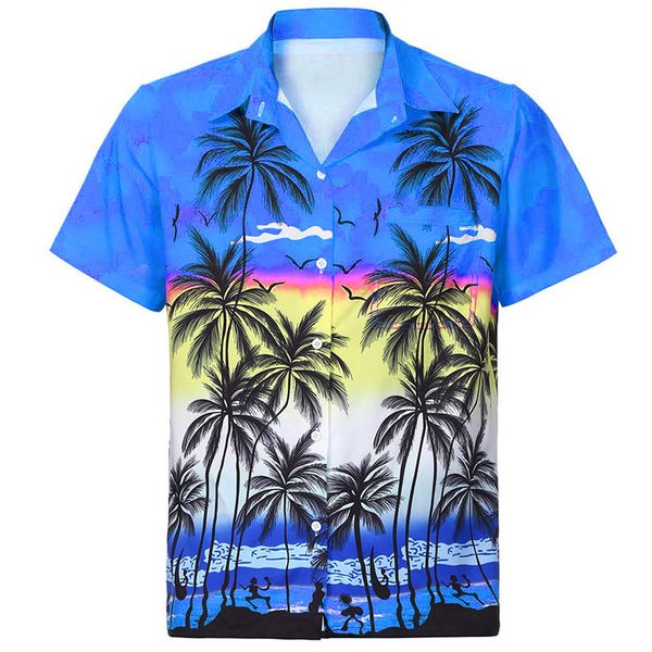 men's short streetwear summer hawaiian short sleeve shirt camisa front-pocket beach floral printed blouse camiseta hombre, White;black
men's short streetwear summer hawaiian short sleeve shirt camisa front-pocket beach floral printed blouse camiseta hombre, White;black