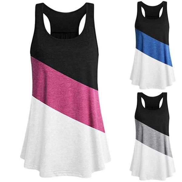 women lady cotton tunic tank color block swing flared vests summer beachwear, White
women lady cotton tunic tank color block swing flared vests summer beachwear, White