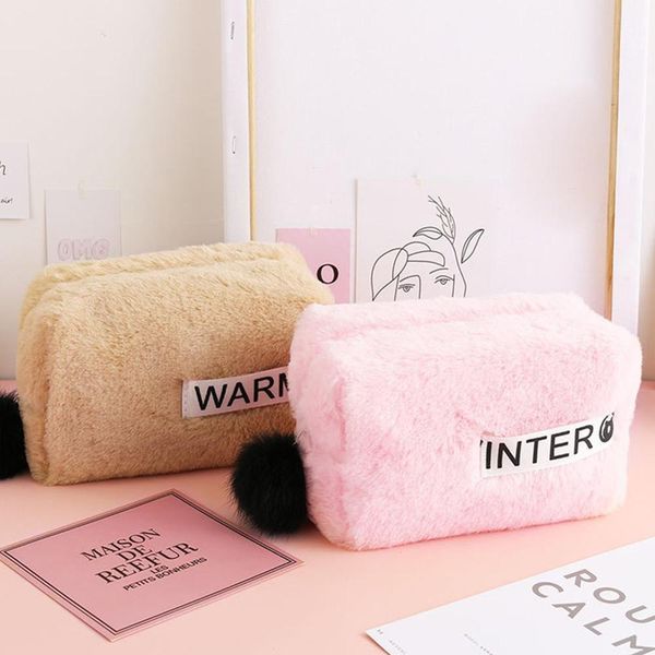 korean cute plush cosmetic bag large capacity storage women storage bag square small up organizer household items make p3q6
korean cute plush cosmetic bag large capacity storage women storage bag square small up organizer household items make p3q6