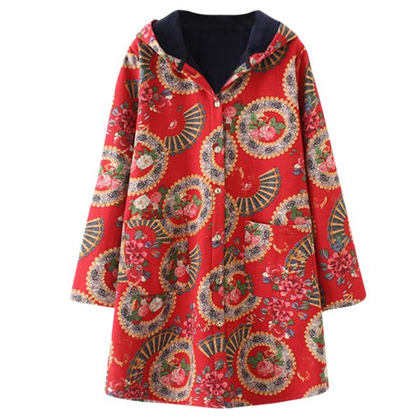 2018 4 kinds of warm winter coats many color fashion womens warm outwear floral print hooded pockets vintage oversize coats, Tan;black
2018 4 kinds of warm winter coats many color fashion womens warm outwear floral print hooded pockets vintage oversize coats, Tan;black