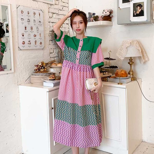 pregnant women breastfeeding dress large lace tutn-down collar patchwork block color maternity nursing dress fashion beach, White
pregnant women breastfeeding dress large lace tutn-down collar patchwork block color maternity nursing dress fashion beach, White